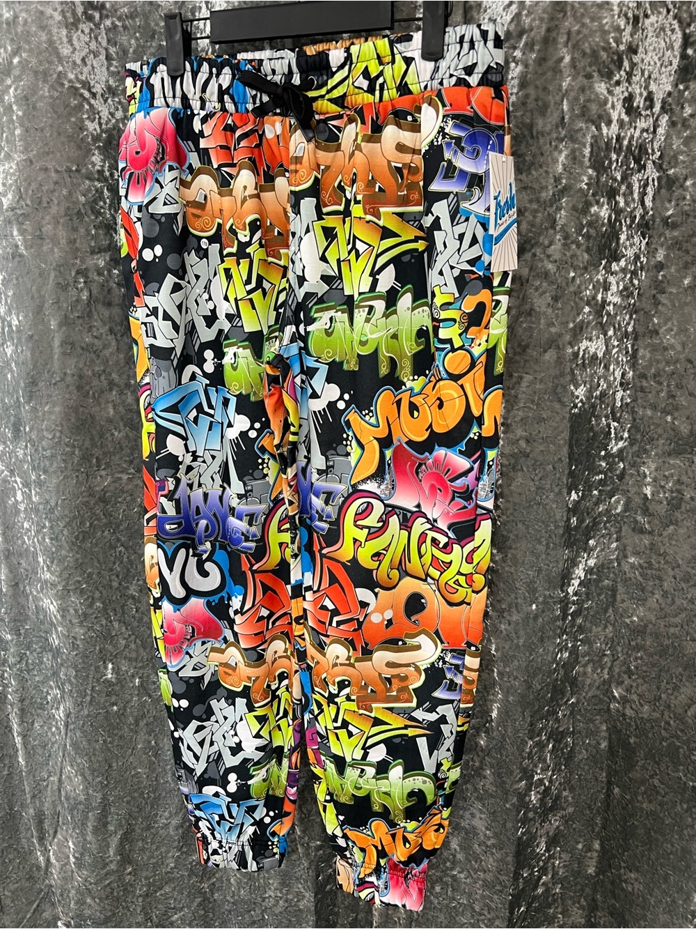 Fresh Multicolor Graffiti Print Joggers - Picture 3 of 8